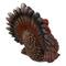 11" Brown, Red & Blue Fall Harvest Turkey Tabletop Figurine